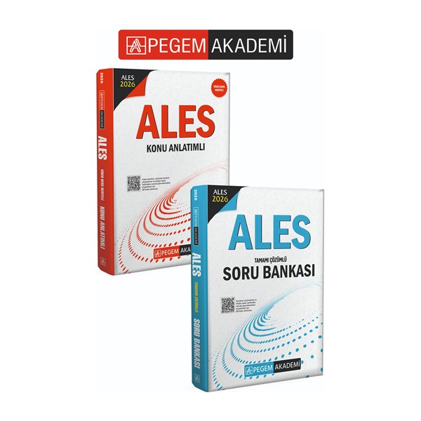 Pegem Akademi 2026 Ales Konu Anlatımlı + 2026 Ales Tamamı Çözümlü Eğitim Setleri Fiyatı