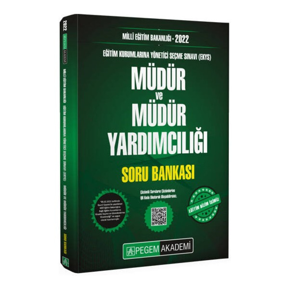 Pegem Akademi Yayıncılık 2022 Milli Eğitim Bakanlığı Eğitim Kurumlarına Yönetici Seçme Sınavı (EKYS) Müdür ve Müdür Yardımcılığı Soru Bankası Görevde Yükselme Sınavları Kitapları Fiyatı