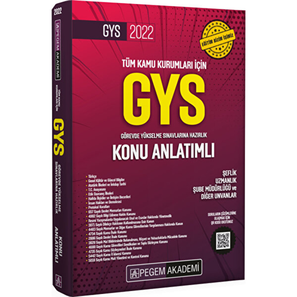 Pegem Akademi Yayıncılık 2022 Tüm Kurumlar İçin Görevde Yükselme Sınavı Konu Anlatımlı Görevde Yükselme Sınavları Kitapları Fiyatı