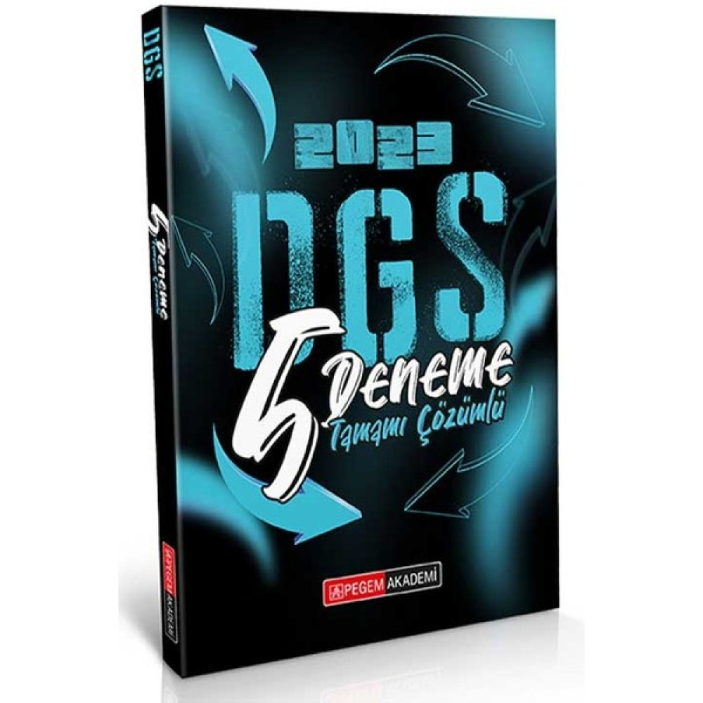 Pegem Akademi Yayıncılık 2023 DGS Tamamı Çözümlü 5 Deneme DGS Fiyatı