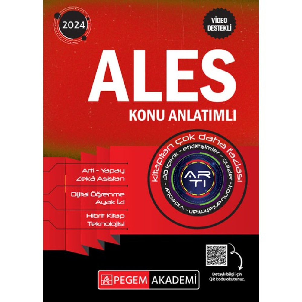 Pegem Akademi Yayıncılık 2024 Ales Konu Anlatımlı ALES Fiyatı