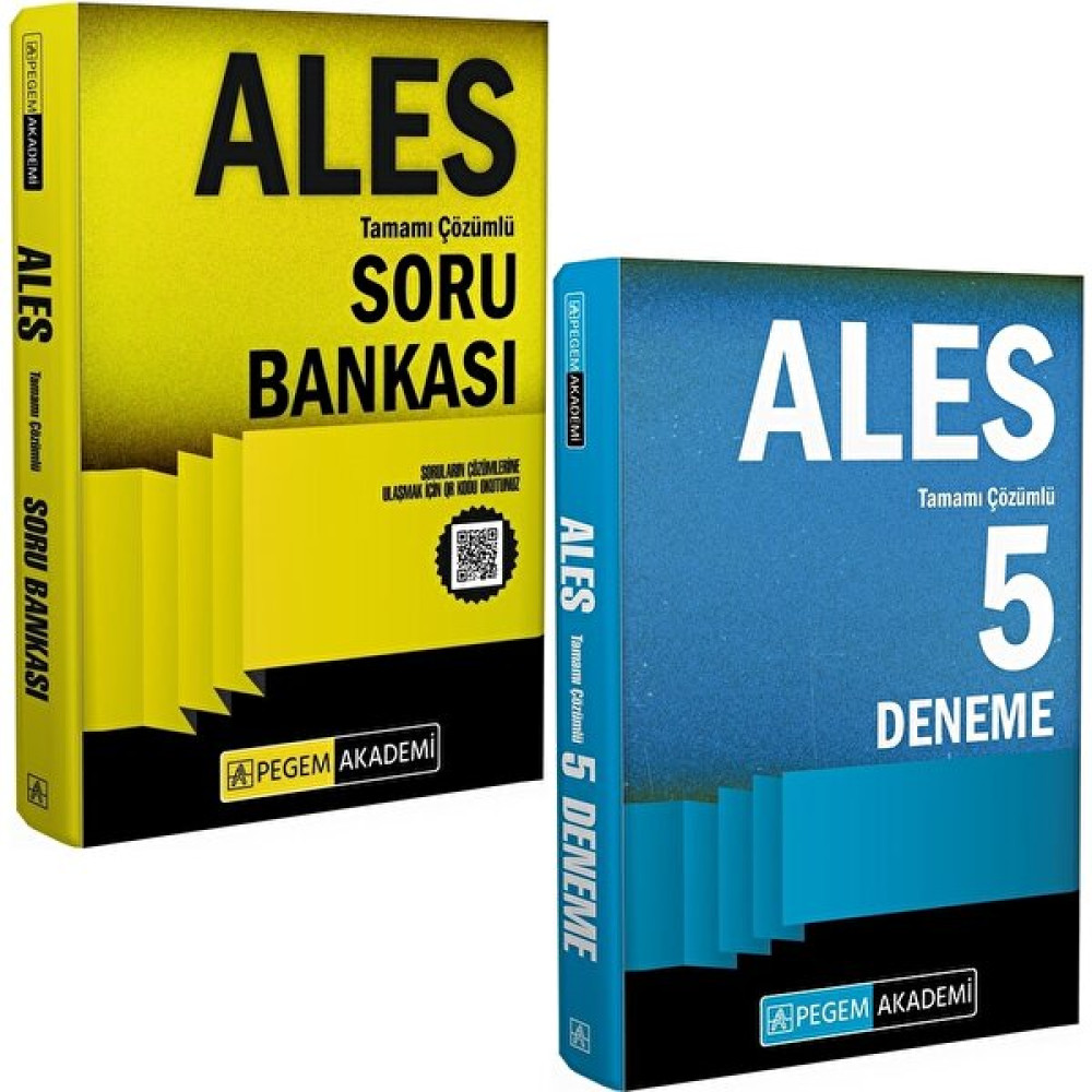 Pegem Akademi Yayıncılık 2024 ALES Soru Bankası - ALES Tamamı Çözümlü 5 Deneme ALES Fiyatı