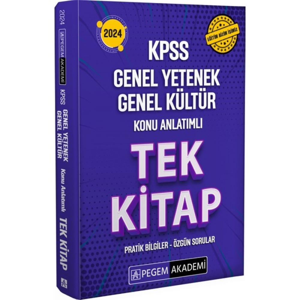 Pegem Akademi Yayıncılık 2024 Kpss Lisans Gygk- Öabt Ingilizce Konu Anlatımı ve Deneme Güncel KPSS Fiyatı
