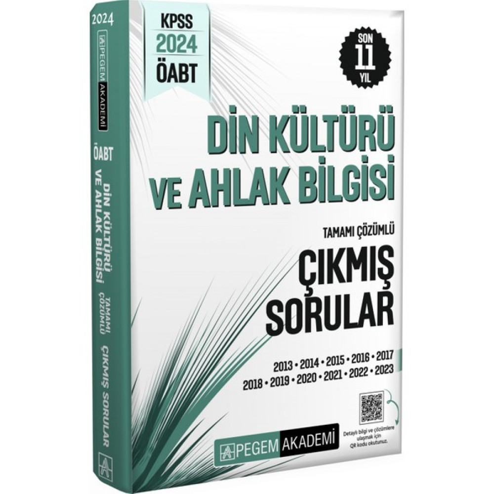 Pegem Akademi Yayıncılık 2024 KPSS ÖABT Din Kültürü ve Ahlak Bilgisi Tamamı Çözümlü Çıkmış Sorular Din Kültürü ve Ahlak Bilgisi Fiyatı