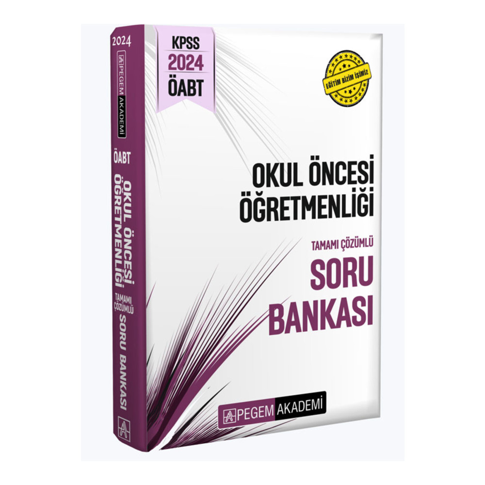 Pegem Akademi Yayıncılık 2024 KPSS ÖABT Okul Öncesi Öğretmenliği Tamamı Çözümlü Soru Bankası Ders Sınav Kitapları Fiyatı