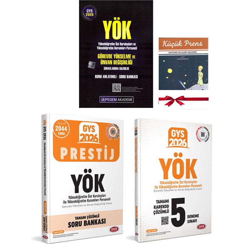 Pegem Akademi Yayıncılık 2026 Gys Yök Yükseköğretim Üst Kuruluşları ve Yök Personeli Görevde Yükselme Konu Soru Deneme Seti Görevde Yükselme Sınavları Kitapları Fiyatı