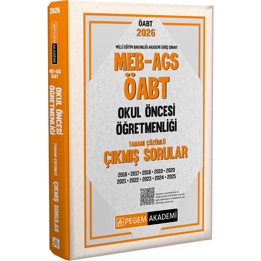 Pegem Akademi Yayıncılık 2026 MEB AGS ÖABT Okul Öncesi Öğretmenliği Tamamı Çözümlü Çıkmış Eğitim Setleri Fiyatı