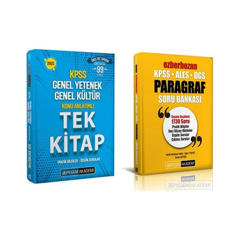 Pegem KPSS Genel Yetenek Genel Kültür Konu Paragraf Soru Seti KPSS Fiyatı