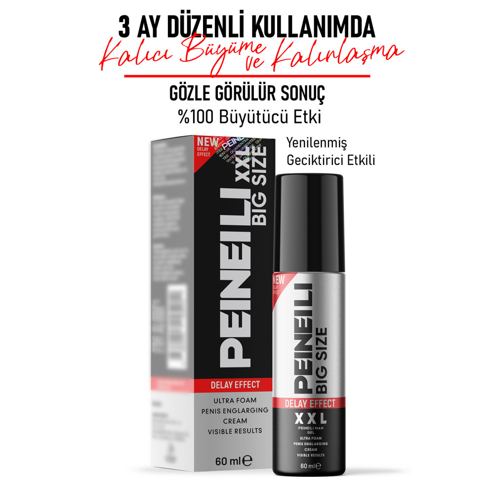 PEINEILI Xxl Bıg Sıze 60ml Krem Penı.s Büyütücü1 Kalınlaştırıcı1 Sertleştirici1 1kt Kayganlaştırıcı Jel Fiyatı