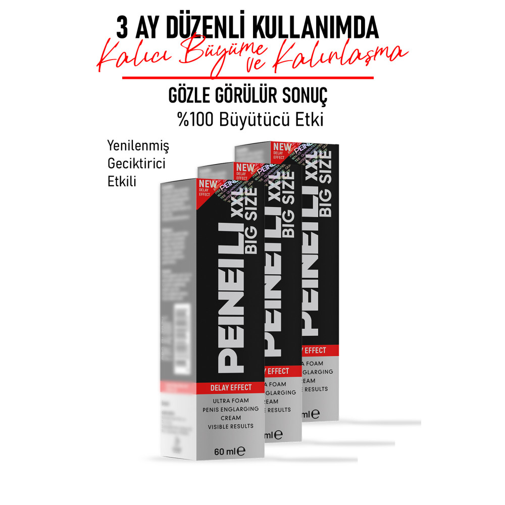 PEINEILI Xxl Bıg Sıze 60ml Krem Penı.s Büyütücü3 Kalınlaştırıcı3 Sertleştirici3 3 3kt Peı3lü Kayganlaştırıcı Jel Fiyatı