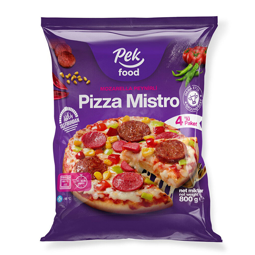 Pek Food Pizza Mistro 800 Gr Dondurulmuş Gıda Fiyatı