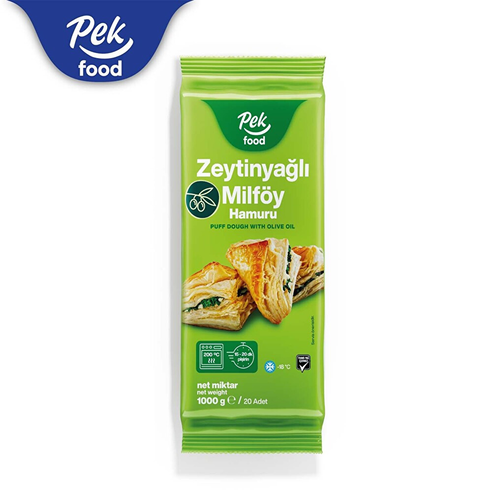 Pek Food Zeytin Yağlı Milföy Hamuru 1000 Gr Dondurulmuş Gıda Fiyatı