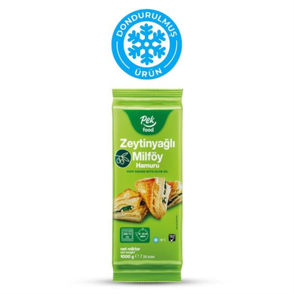 PekFood Zeytinyağlı Milföy 1000 gr Dondurulmuş Gıda Fiyatı