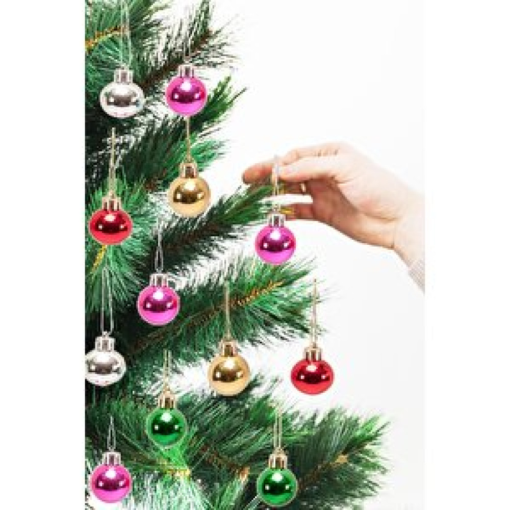 Pekshop 12 Adet 3cm Yılbaşı Ağaç Süsü Toplar Parlak Çok Renkli Yılbaşı Ağaç Süs Topları Yaş Günü & Parti Fiyatı