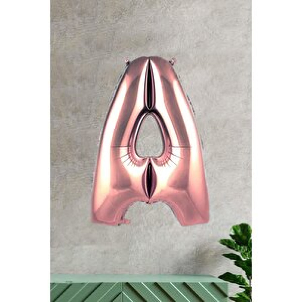 Pekshop A Harfi Rose Gold Folyo Balon 100 Cm 40 Inç 1 Metre Baş Harf Balon Yılbaşı Fiyatı
