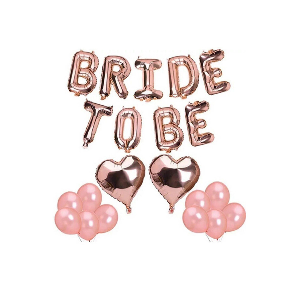 PEKSHOP Bride To Be Folyo Balon Seti - Bekarlığa Veda Bride Partisi Balon Süsleme Rose Gold Büyük Yaş Günü & Parti Fiyatı