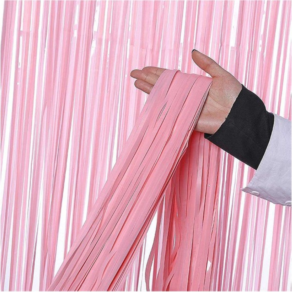 Pekshop Fon Perde Kapı Perdesi Bebek Pembesi Renkli Arka Fon Süs Parti Fonu - 100 x 220 cm - Bakır Fon Perde Fiyatı