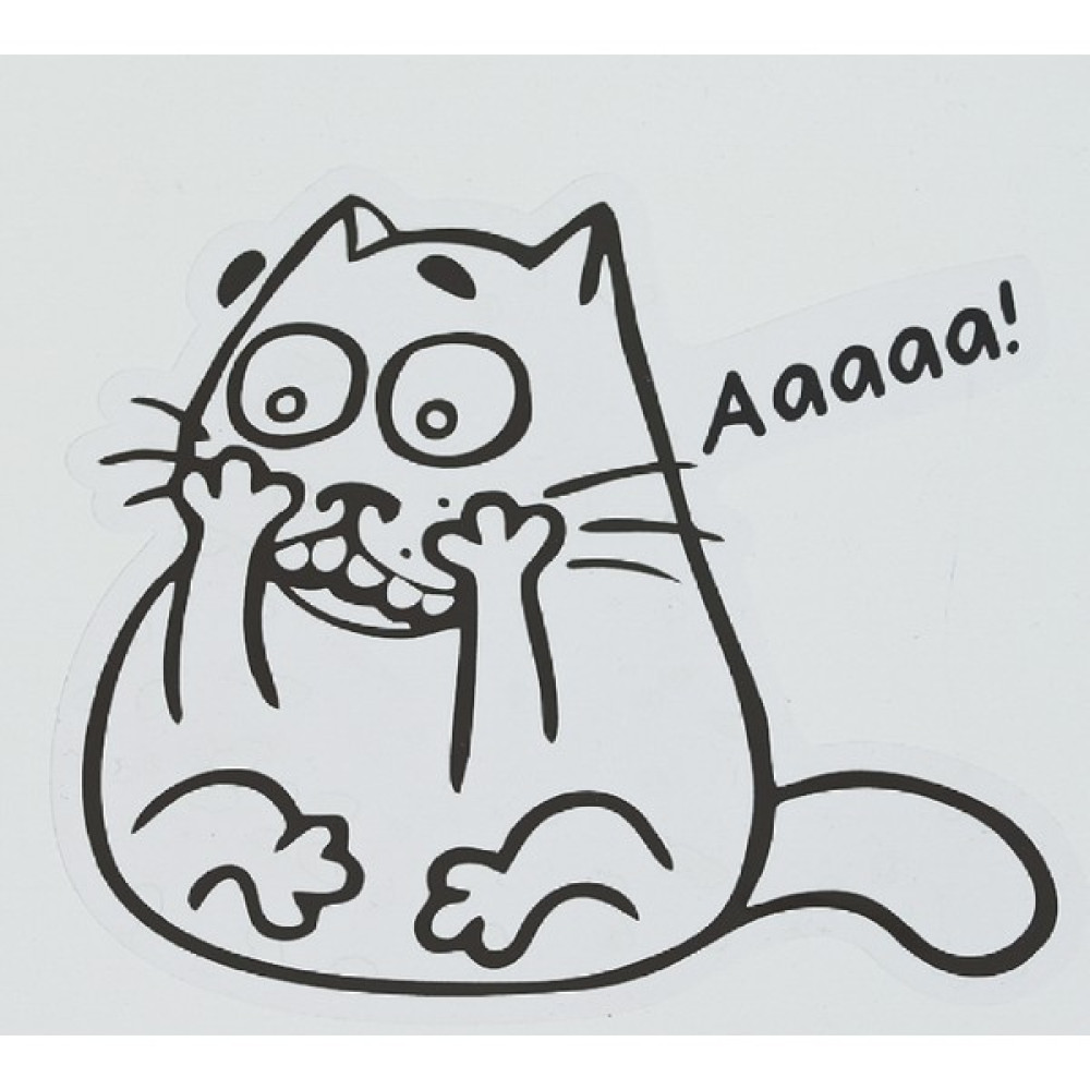 Pekso Aaaaa! Kedi Sticker Klozet Banyo Wc Sticker - 20 x 20 Duvar Stickerı Fiyatı