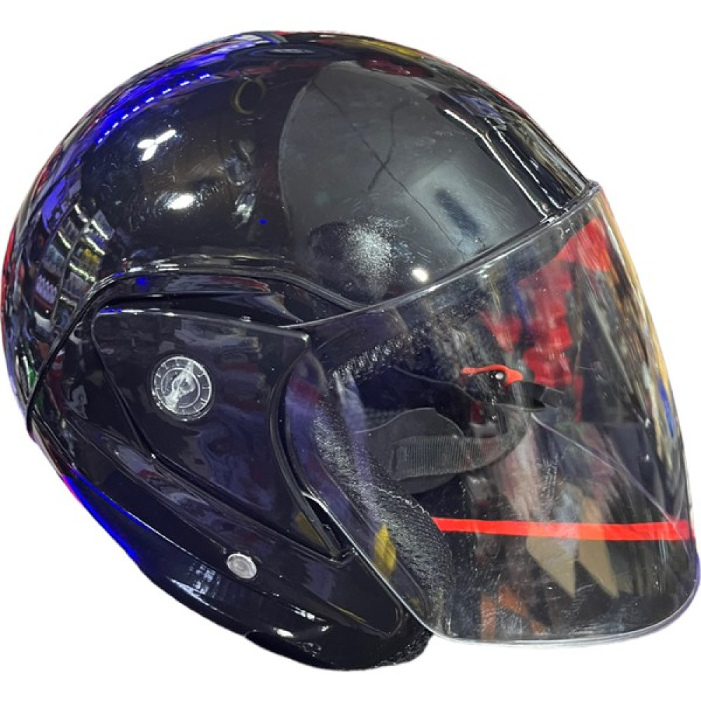 Pektas Ucuz Kask - Parlak Siyah Motorsiklet Kaskları Fiyatı