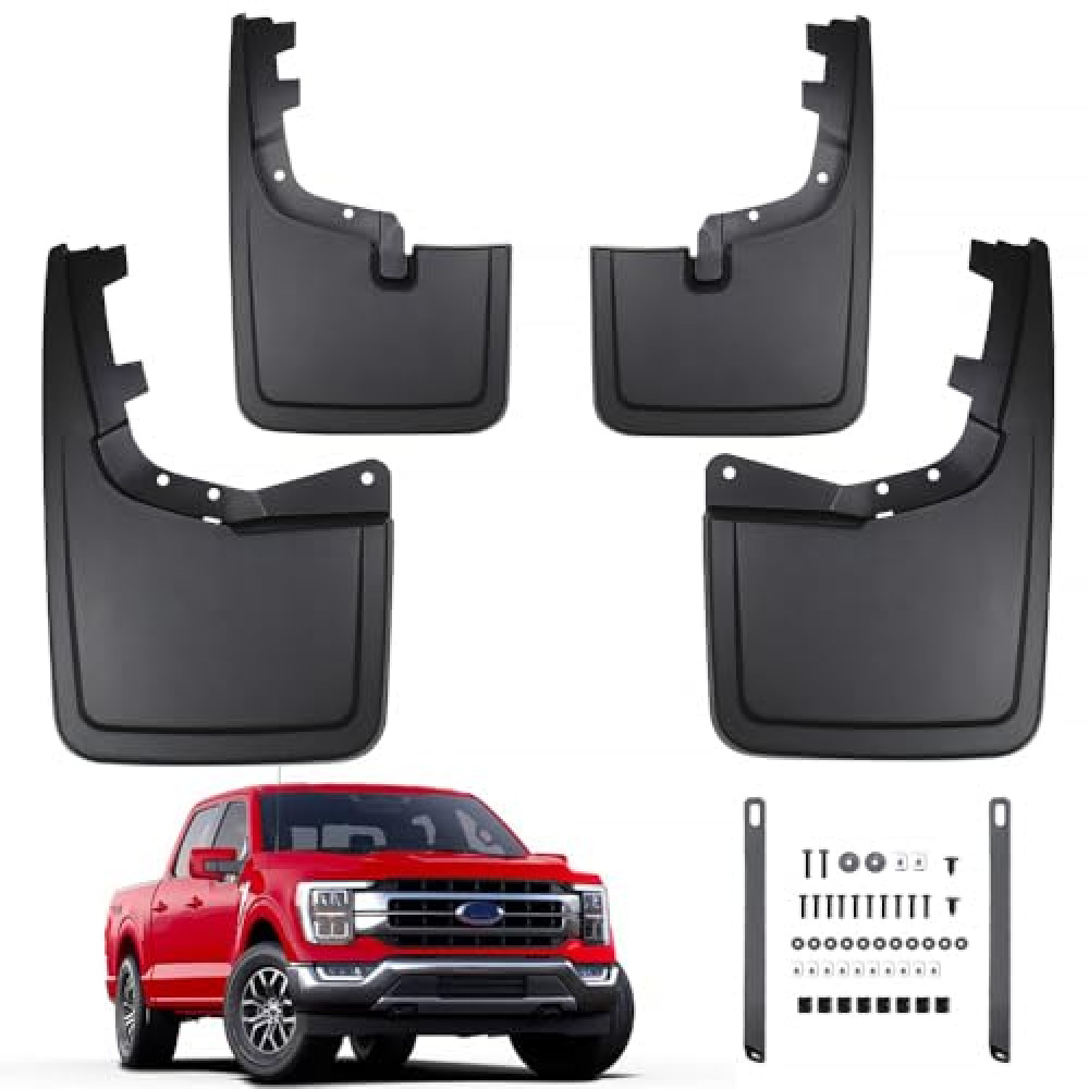 Peleus Mud Flaps for Ford F150 2025 2024 2023 2022 2021 Mud Flaps for Trucks Pickup Splash Guards Fenders for Ford F150 mud Flaps no Drill Mud Gards Mudflaps Including Installation Instructions﻿ Oto Dış Aksesuar & Yedek Parça Fiyatı