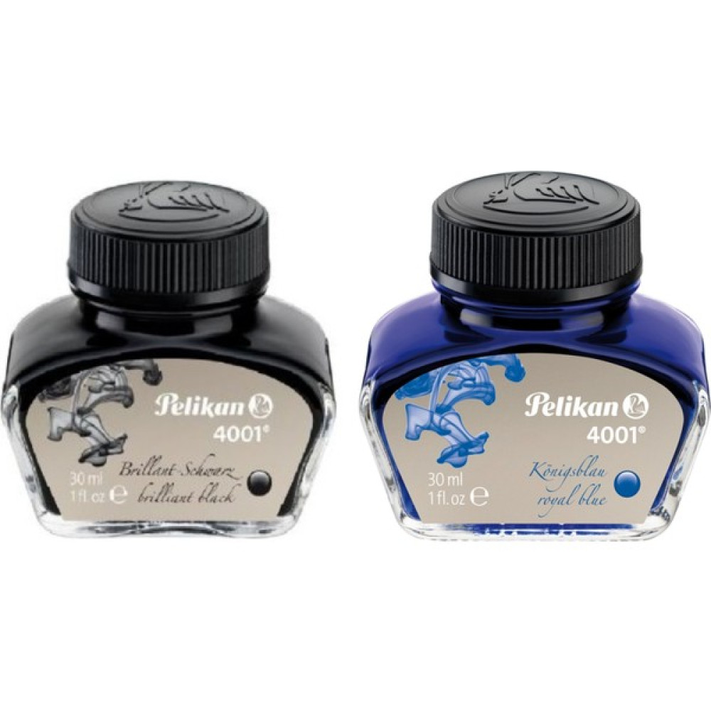 Pelikan 4001 Dolma Kalem Mürekkebi 30 Ml. Siyah + Mavi Kalem Kartuşu & Mürekkebi Fiyatı