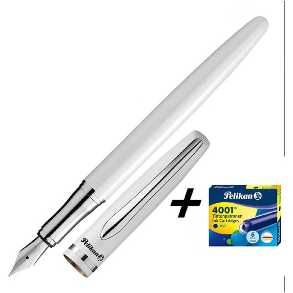 Pelikan Jazz Elegance Dolma Kalem & 6'lı Mavi Kartuş Dolma Kalem Fiyatı