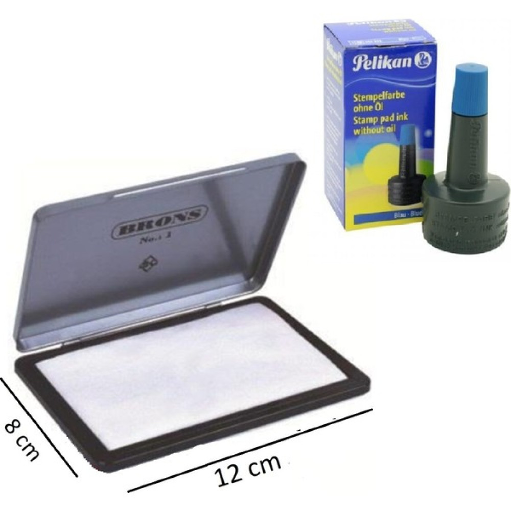 Pelikan Mavi Istampa Mürekkebi ve Orta Boy Metal Istampa 1 Adet Kalem Kartuşu & Mürekkebi Fiyatı