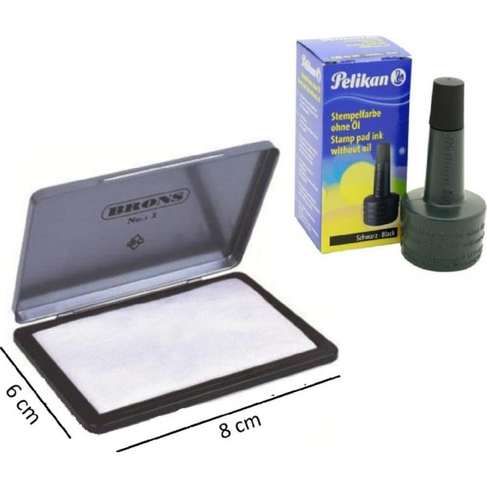 Pelikan Siyah Istampa Mürekkebi ve Küçük Boy Metal Istampa 1 Adet Kalem Kartuşu & Mürekkebi Fiyatı