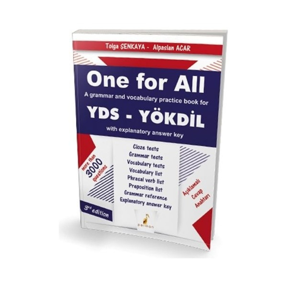 Pelikan Tıp Teknik Yayıncılık One For All YDS Yabancı Dil Öğretici Kitaplar ve Eğitim Setleri Fiyatı