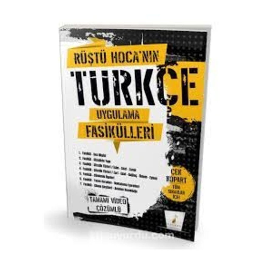 Pelikan Yayınları Pelikan Kpss Dgs Ales Yks Rüştü Hoca Nın Türkçe Uygulama Fasikülleri - Rüştü Bayındır Pelikan Yayınl Ders Sınav Kitapları Fiyatı