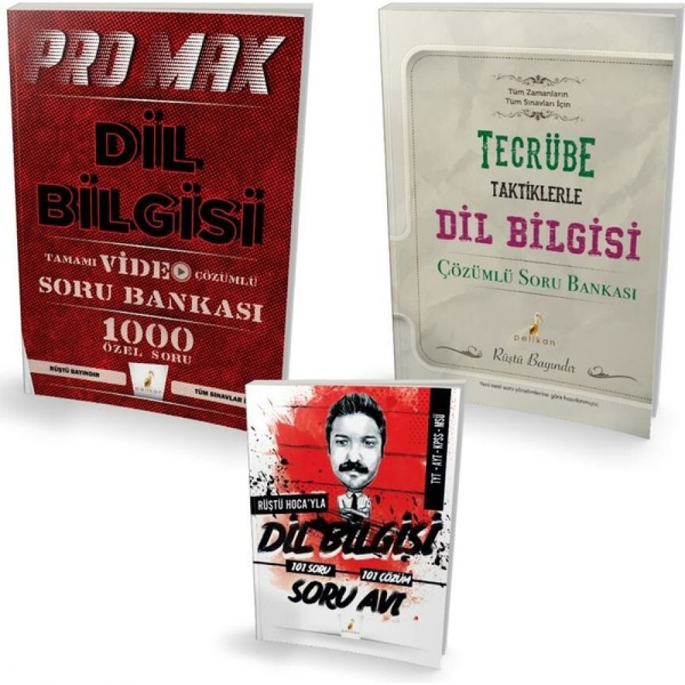 Pelikan Yayınları Rüştü Hoca Dil Bilgisi Soru Bankası Seti Temel Yeterlilik Testi (TYT) Fiyatı