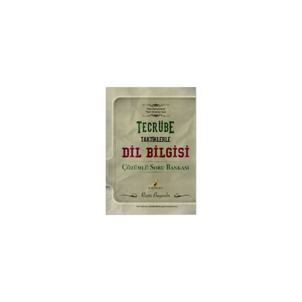 Pelikan Yayınları Tecrübe Taktiklerle Dil Bilgisi Çözümlü Sb Tüm Dersler Fiyatı