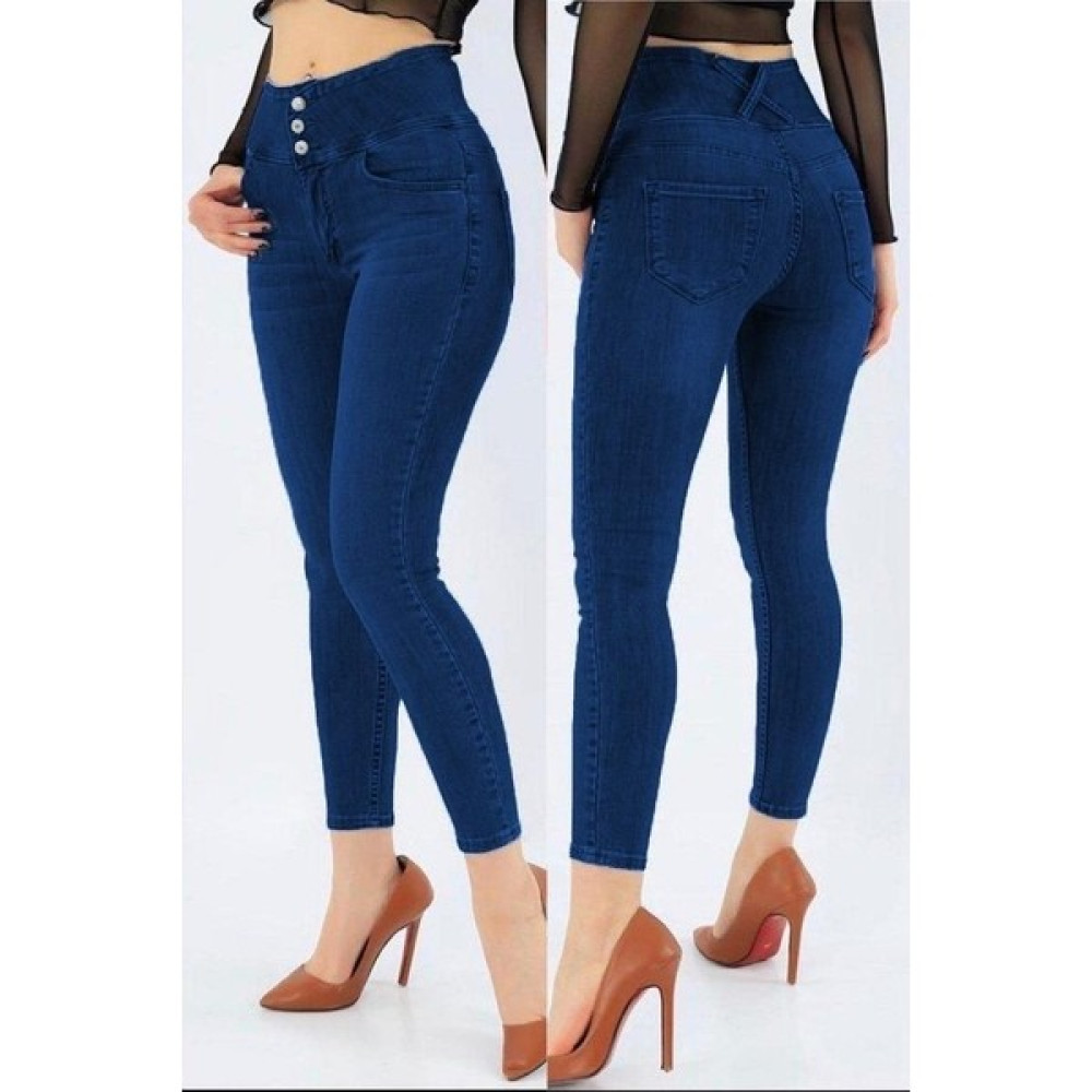 Pelinzen Yüksek Bel Likralı Jean Pantolon (Renk Seçenekli) Kadın Pantolon Fiyatı