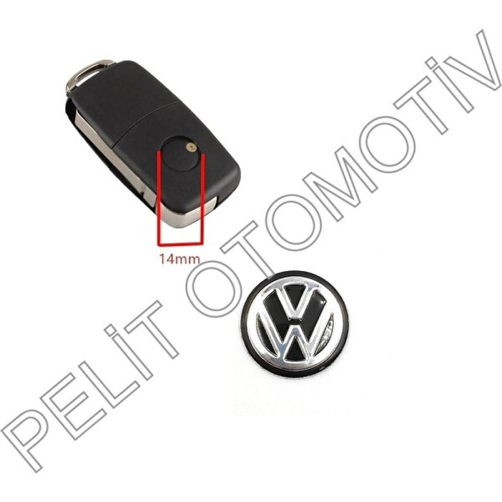 pelit oto Volkswagen Anahtar Logosu (1 Adet 14MM) 3B0837891 Siyah Anahtarlık Fiyatı