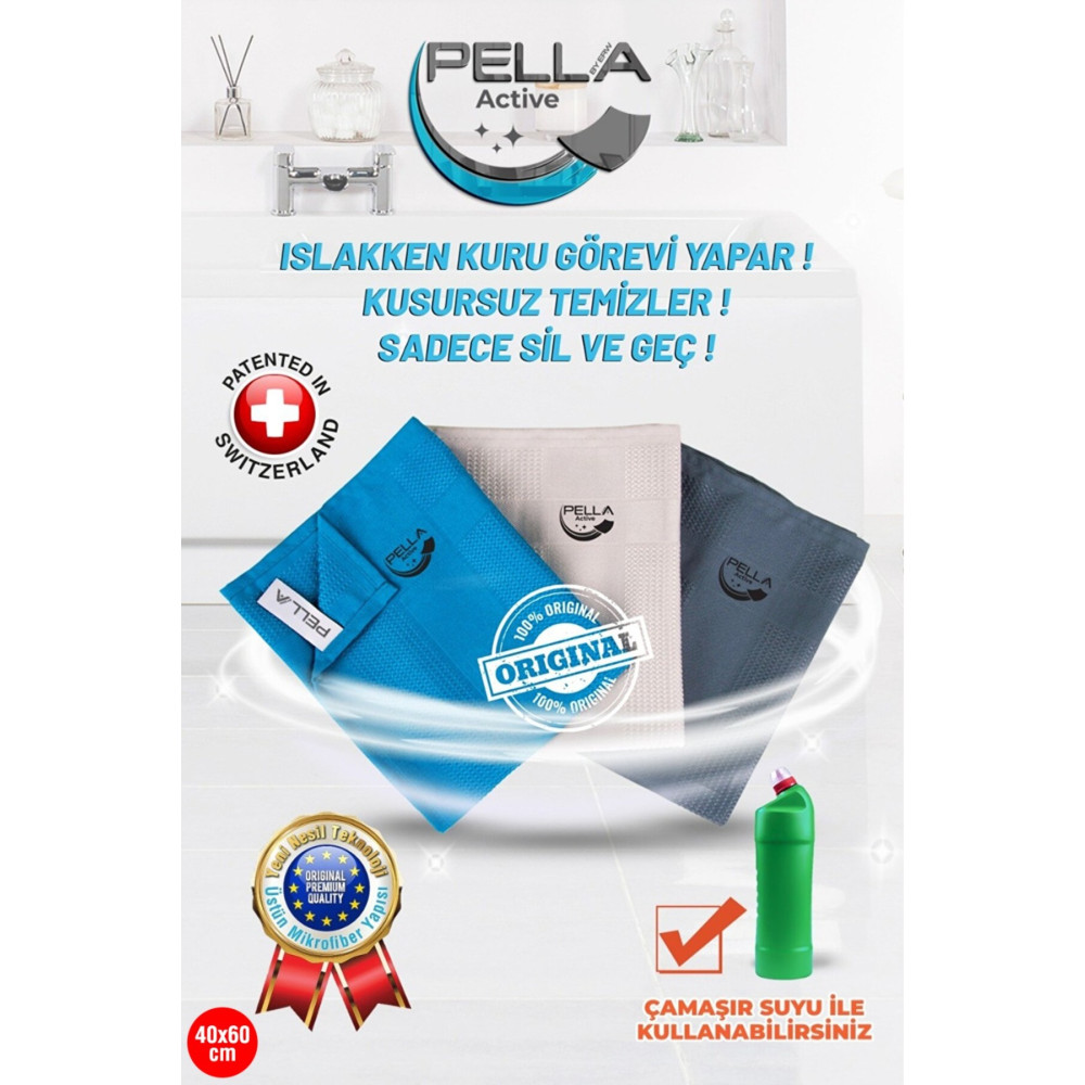 Pell By Erwa Mikrofiber Bez 3lü Temizlik Bezi Temizlik Malzemeleri Fiyatı