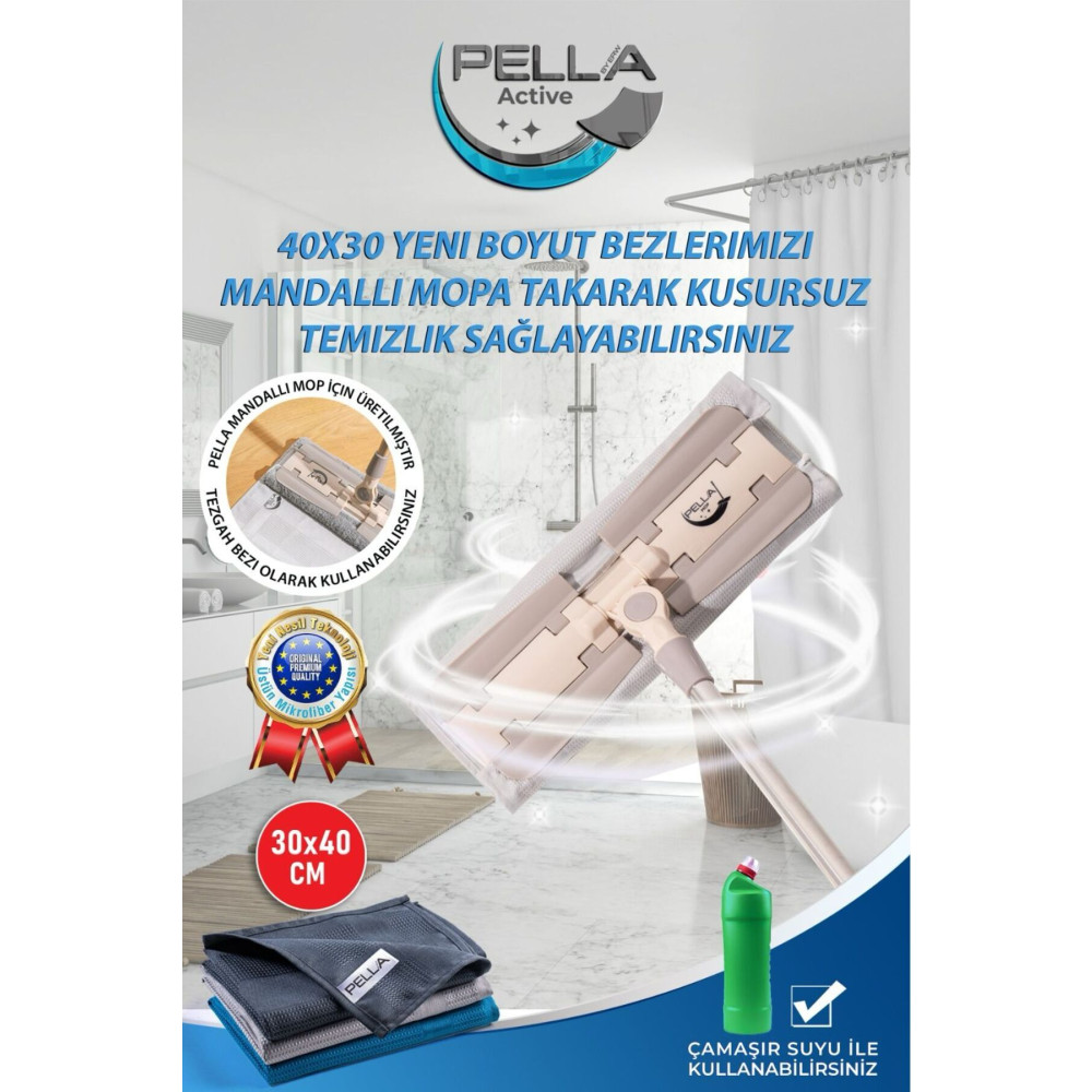 Pell By Erwa Mikrofiber Bez 3lü Temizlik Bezi Pella Active Çamaşır Suyu Temizlik Malzemeleri Fiyatı