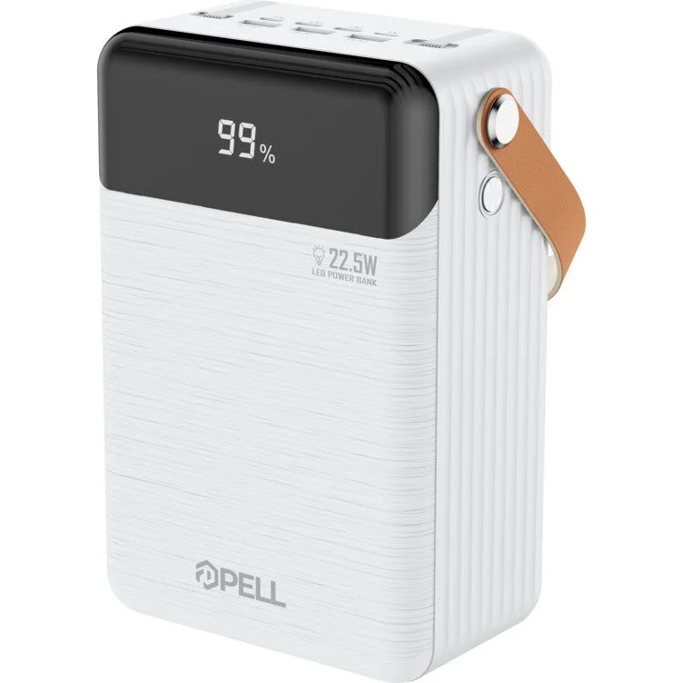 Pell PL-F24 80.000 Mah. 22.5W Turbo Şarj Powerbank LED Işıklı - Beyaz Taşınabilir Şarj Cihazı - Powerbank Fiyatı