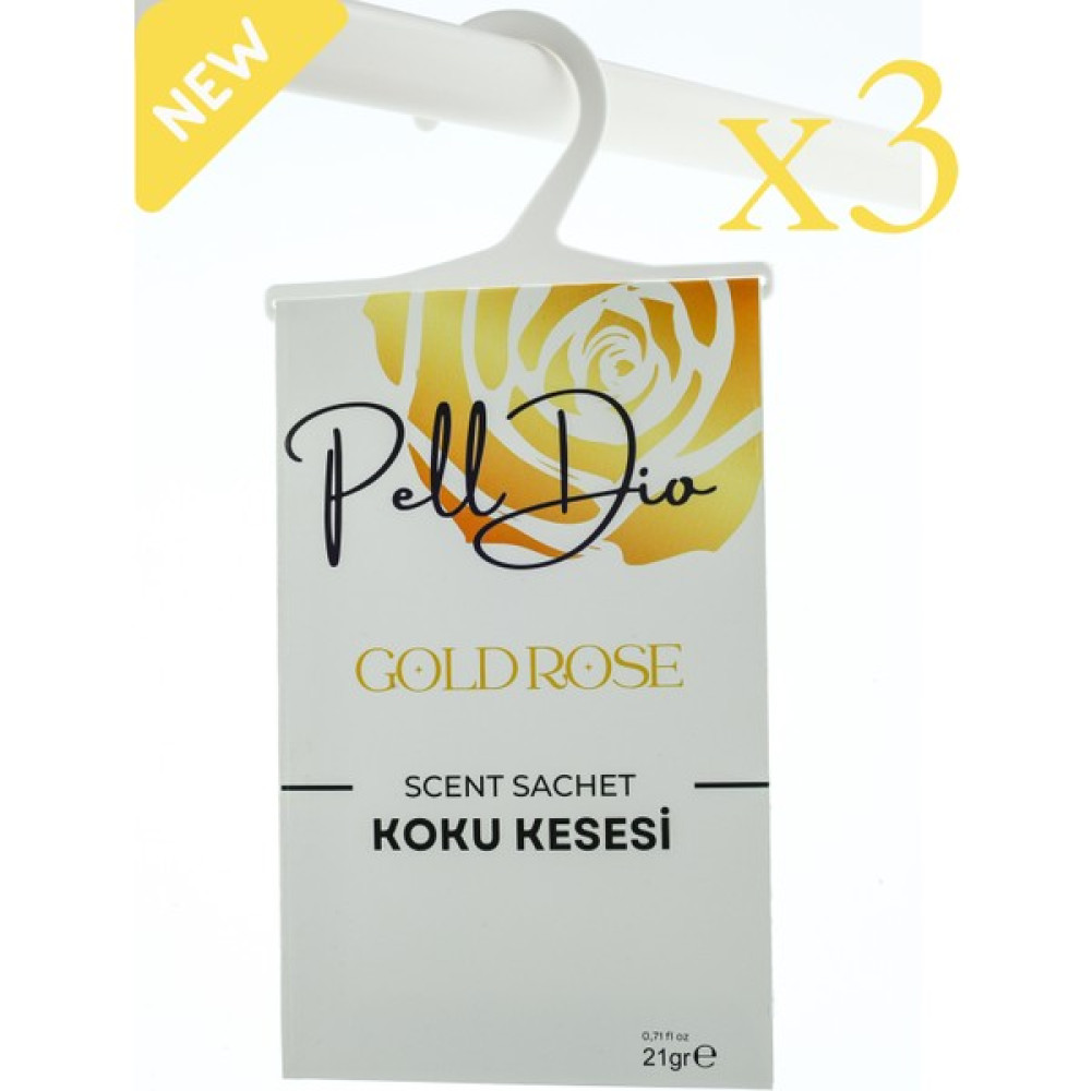 PellDio Home 3'lü Goldrose Dolap Kokusu Ayakkabılık ve Çekmece Kokusu Kesesi Oda Kokusu Fiyatı