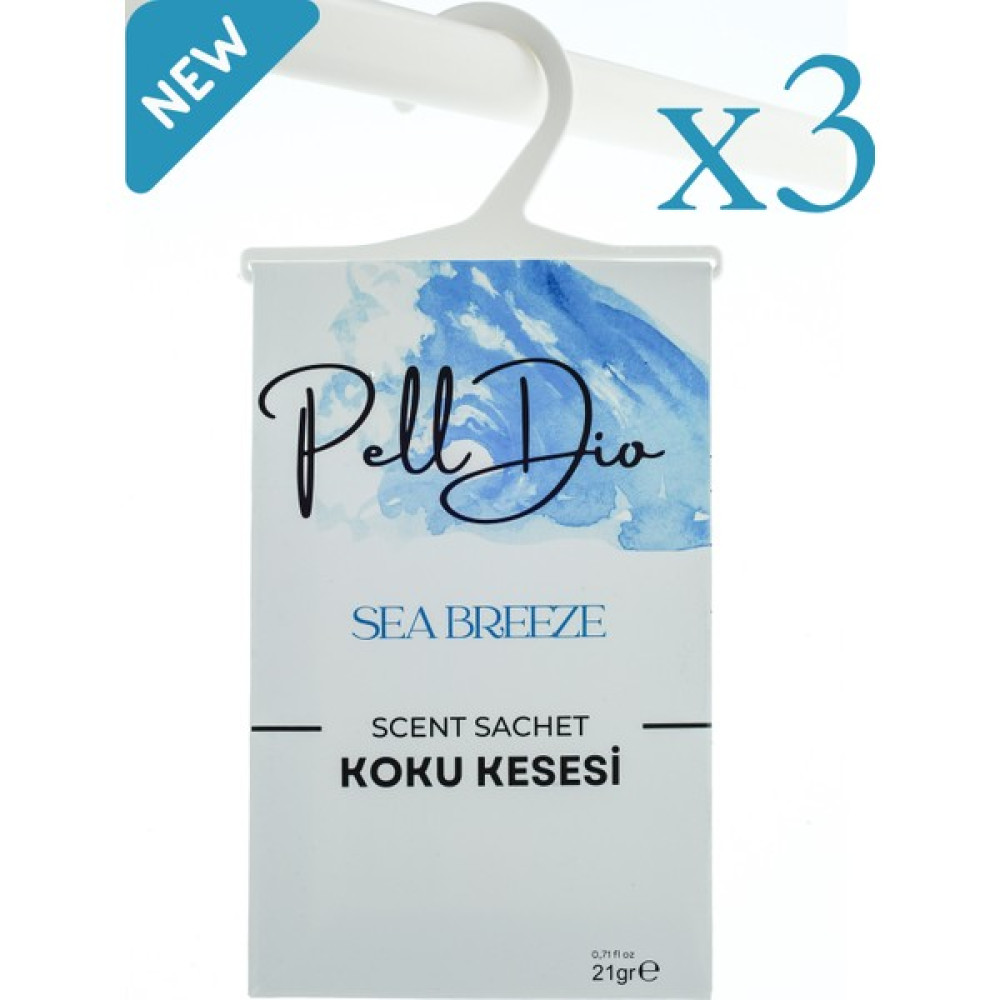 PellDio Home 3'lü Seabreeze Dolap Kokusu Ayakkabılık ve Çekmece Kokusu Kesesi Oda Kokusu Fiyatı