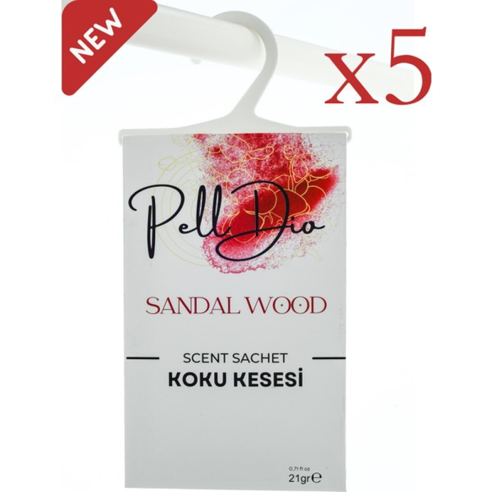 PellDio Home 5'li Sandalwood Dolap Kokusu Ayakkabılık ve Çekmece Kokusu Kesesi Oda Kokusu Fiyatı