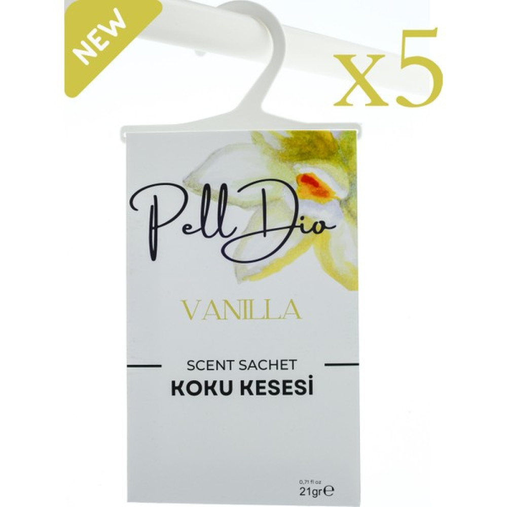PellDio Home 5'li Vanilya Dolap Kokusu Ayakkabılık ve Çekmece Kokusu Kesesi Oda Kokusu Fiyatı