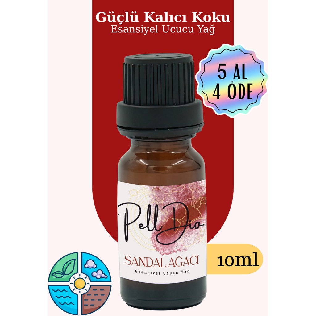 PellDio Home Sandal Ağacı Esansiyel Uçucu Yağ, Buhurdanlık Yağı, Difüzör Esansı, Oda Kokusu 10ML Evcil Hayvan Ürünleri Fiyatı