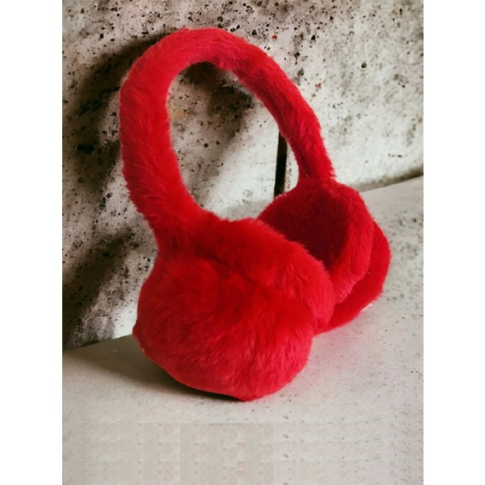 Peluş Diyarı Kışlık Peluş Kulaklık Kırmızı Peluş Kulaklık Kırmızı Kadın Kulaklığı Fiyatı