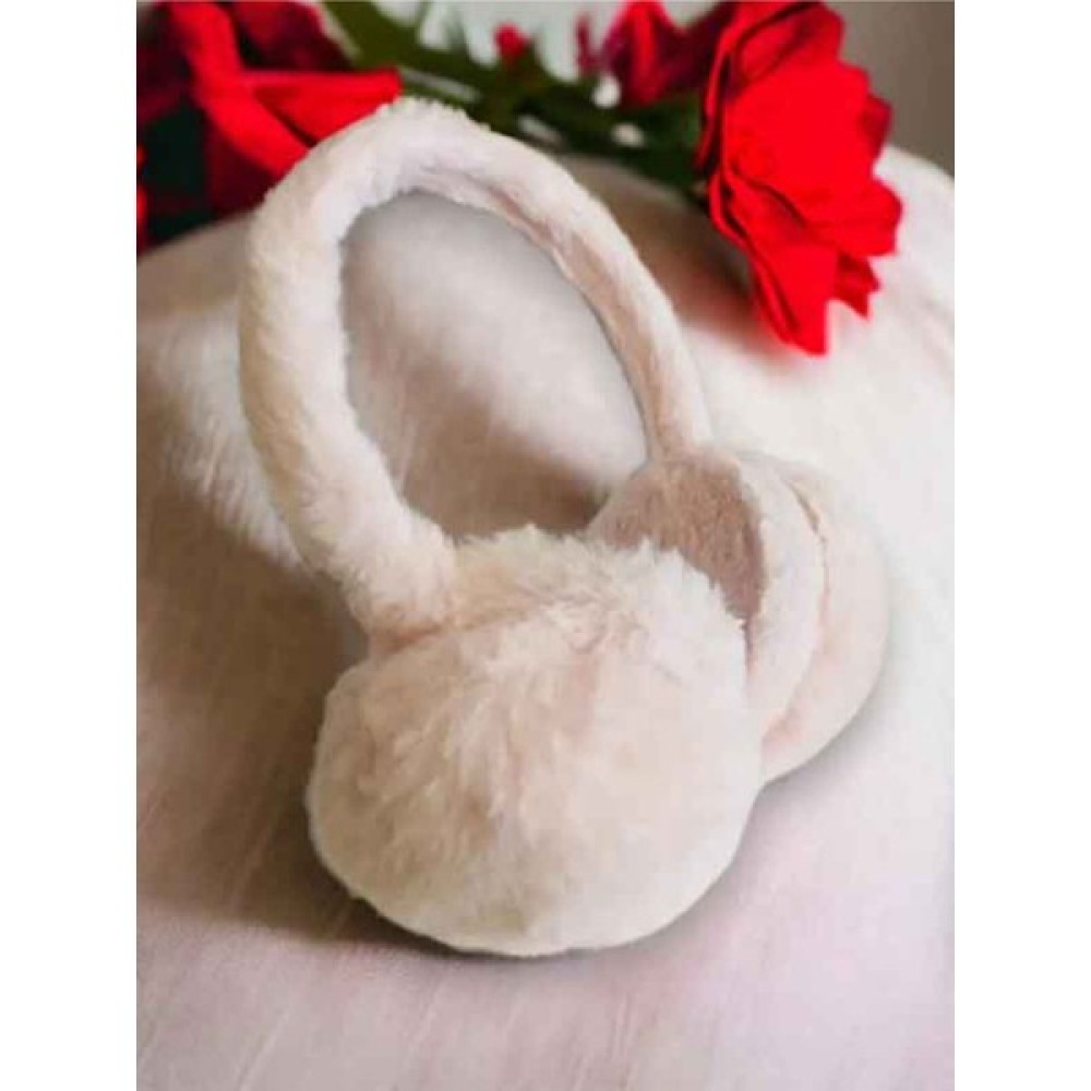 Peluş Diyarı Peluş Kışlık Kulaklık Beyaz Renk Kadın Kulaklığı Fiyatı