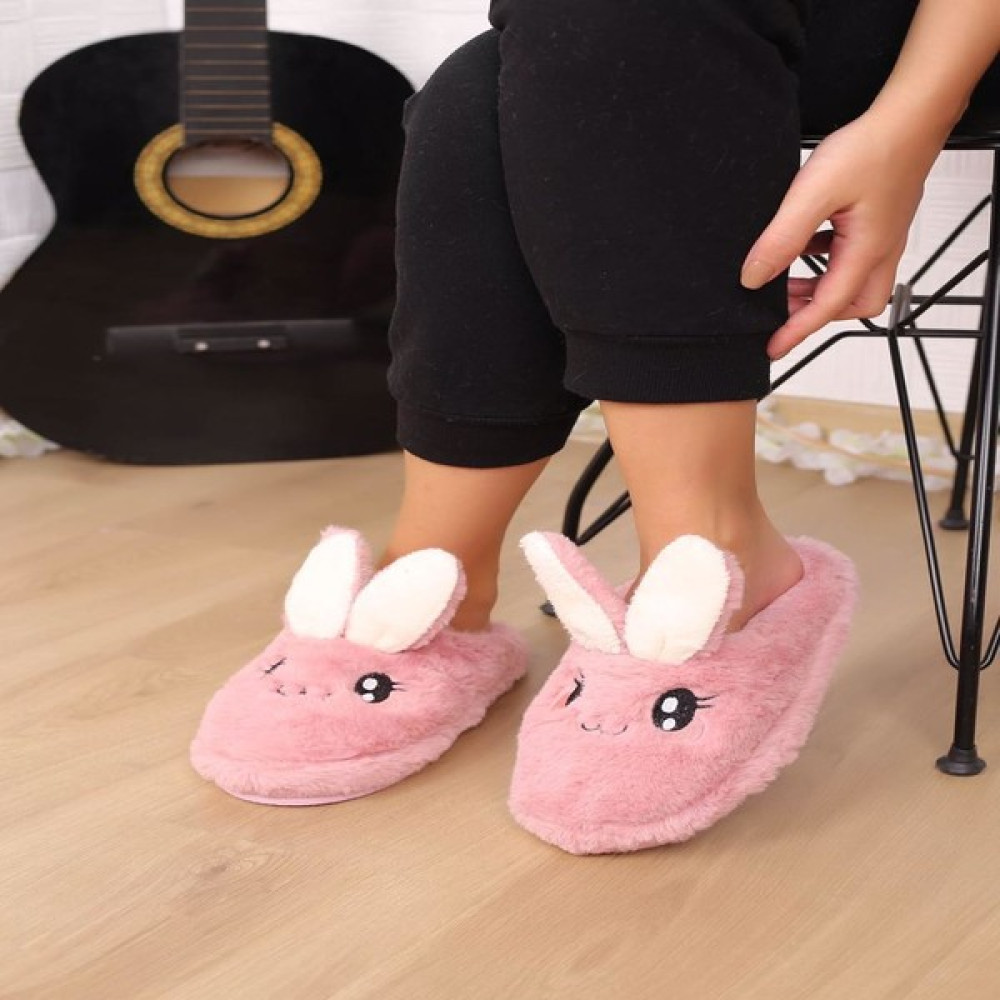 Peluş Panduf Terlik Kadın Panduf Terlik Hayvanlı Panduf Tavşanlı Panduf Panduflar Fiyatı