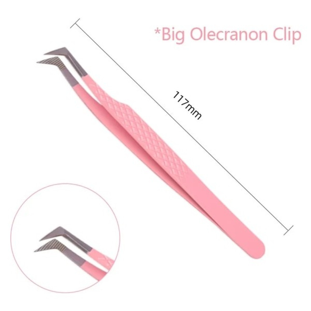 PEMBE-3A Sahte Kirpik Uzantıları Için Cımbız Fiber Ipuçları Bireysel Kavisli Şerit Kirpikler Kaş Saç Klip Maşa Tırnak Sanat Makyaj Aracı Logo (Yurt... Takma Kirpik Ürünleri Fiyatı
