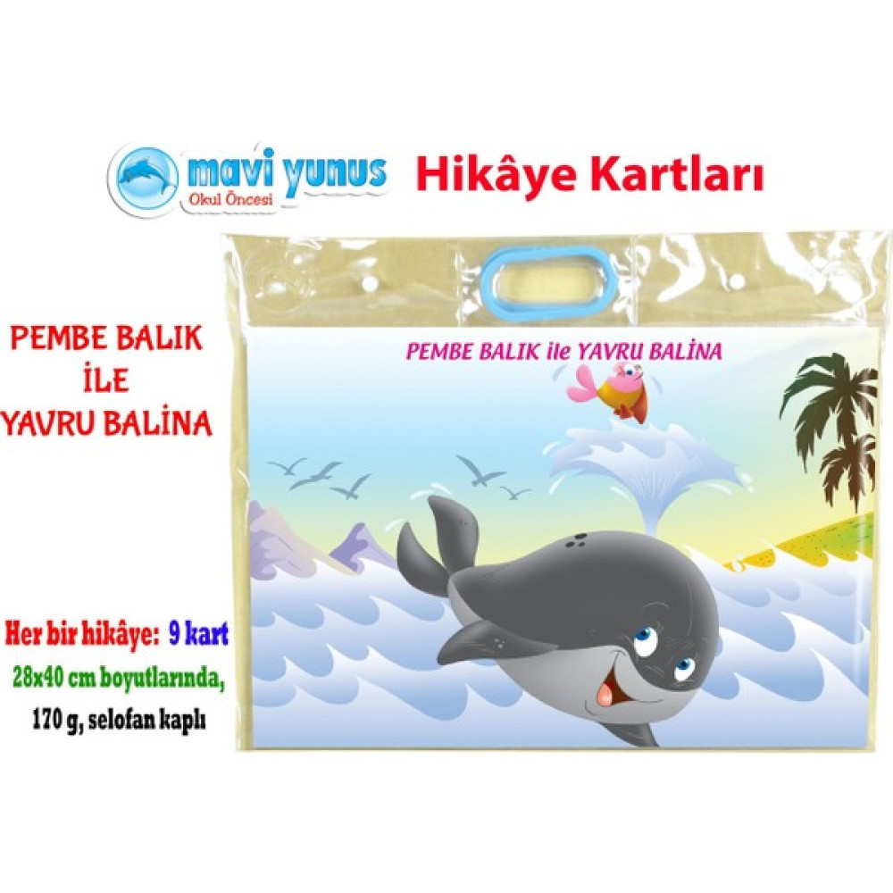 Pembe Balık ile Yavru Balina Hikaye Kartı (3-4-5 Yaş) Diğer Fiyatı
