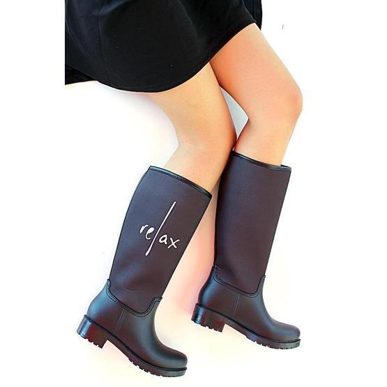 Pembe Potin Ç20455 Siyah Kadın Çizme