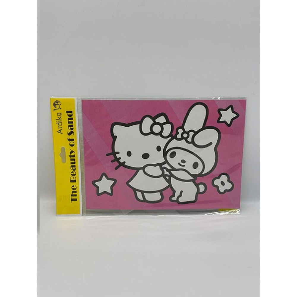 Pembe Renk Büyük Boy Hello Kity My Melody Kum Boyama Seti A4 Boyut Sanatsal Malzemeler Fiyatı