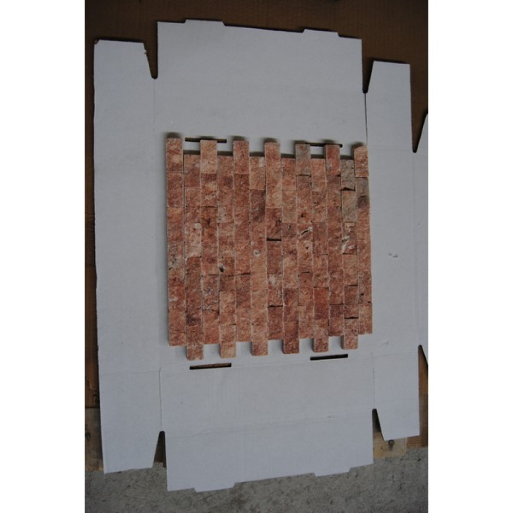 Pembe Traverten 2,3 x 4,8 cm Fileli Patlatma Taş Tv Ünitesi Şömine Iç Ve Dış Duvar Kaplaması Ev & Dekorasyon Aksesuarları Fiyatı